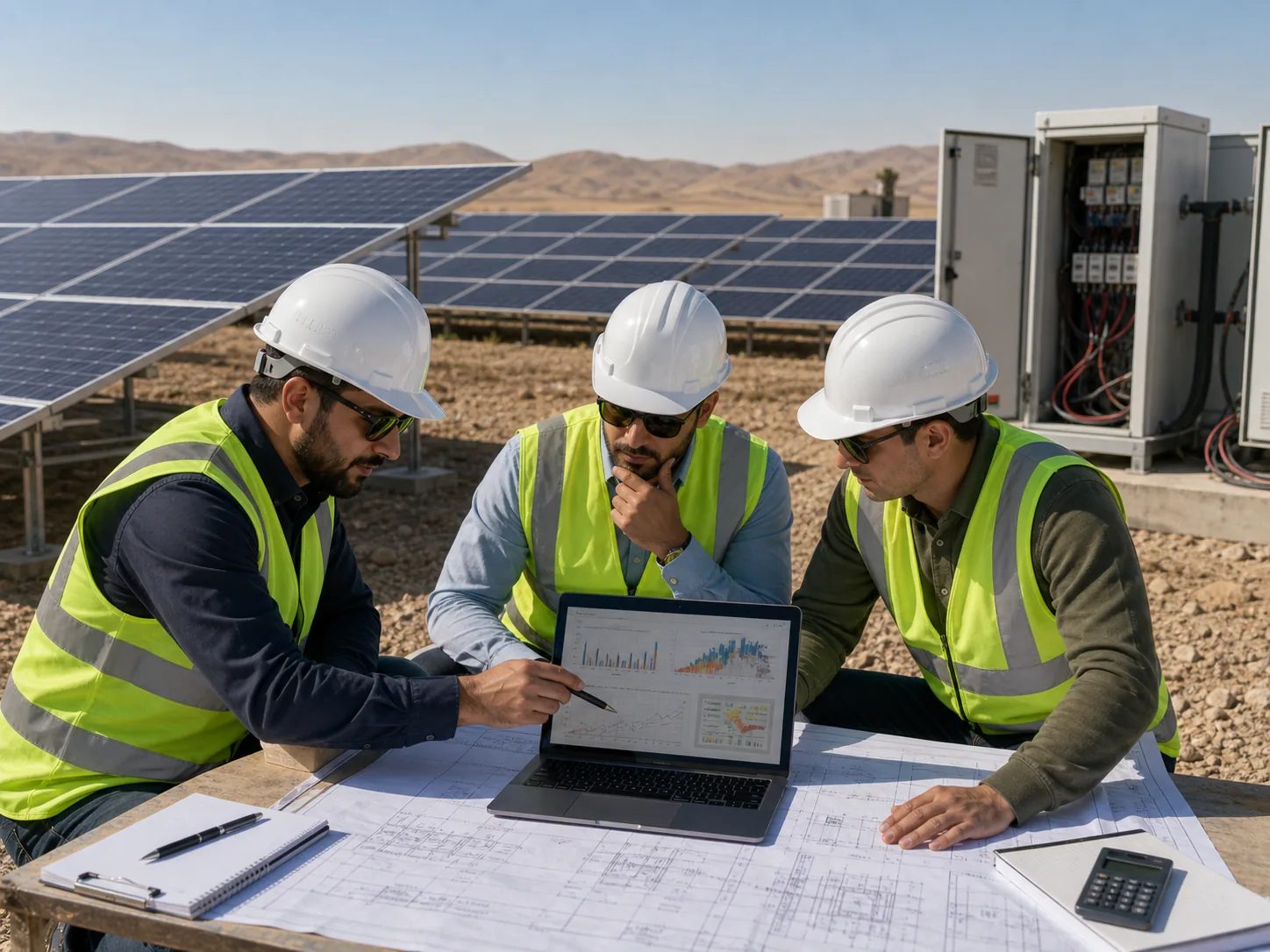 Realistic visualization of technical design and energy yield review for the 10 MW Erbil solar project